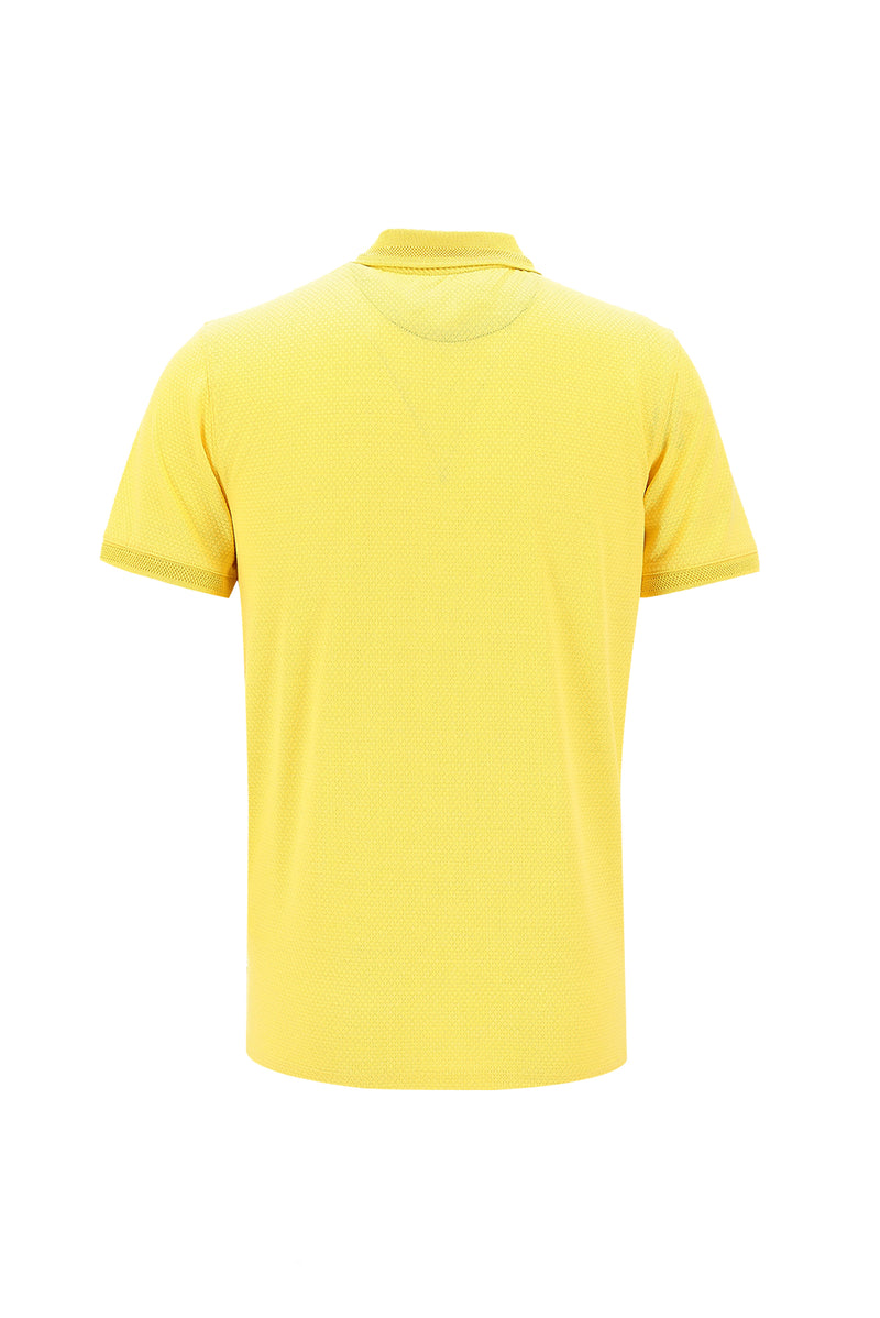 Koyu Sarı Polo Yaka Regular Fit T-shirt