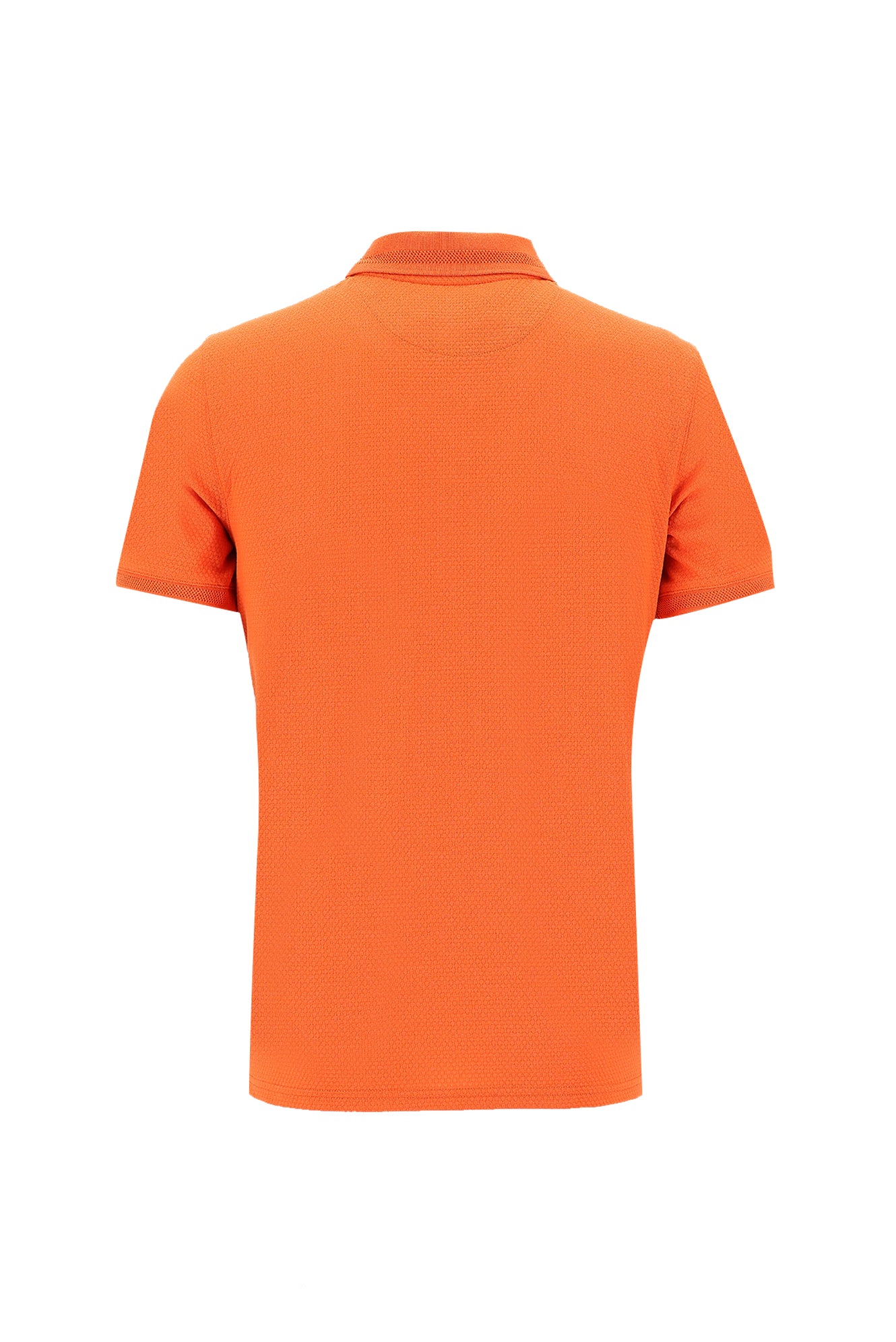 Orta Turuncu Polo Yaka Regular Fit T-shirt