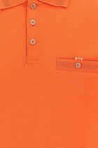 Orta Turuncu Polo Yaka Regular Fit T-shirt
