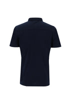 Siyah Lacivert Polo Yaka Slim Fit Dar Kesim Pamuk T-shirt