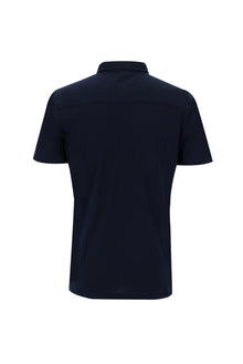 Siyah Lacivert Polo Yaka Slim Fit Dar Kesim Pamuk T-shirt