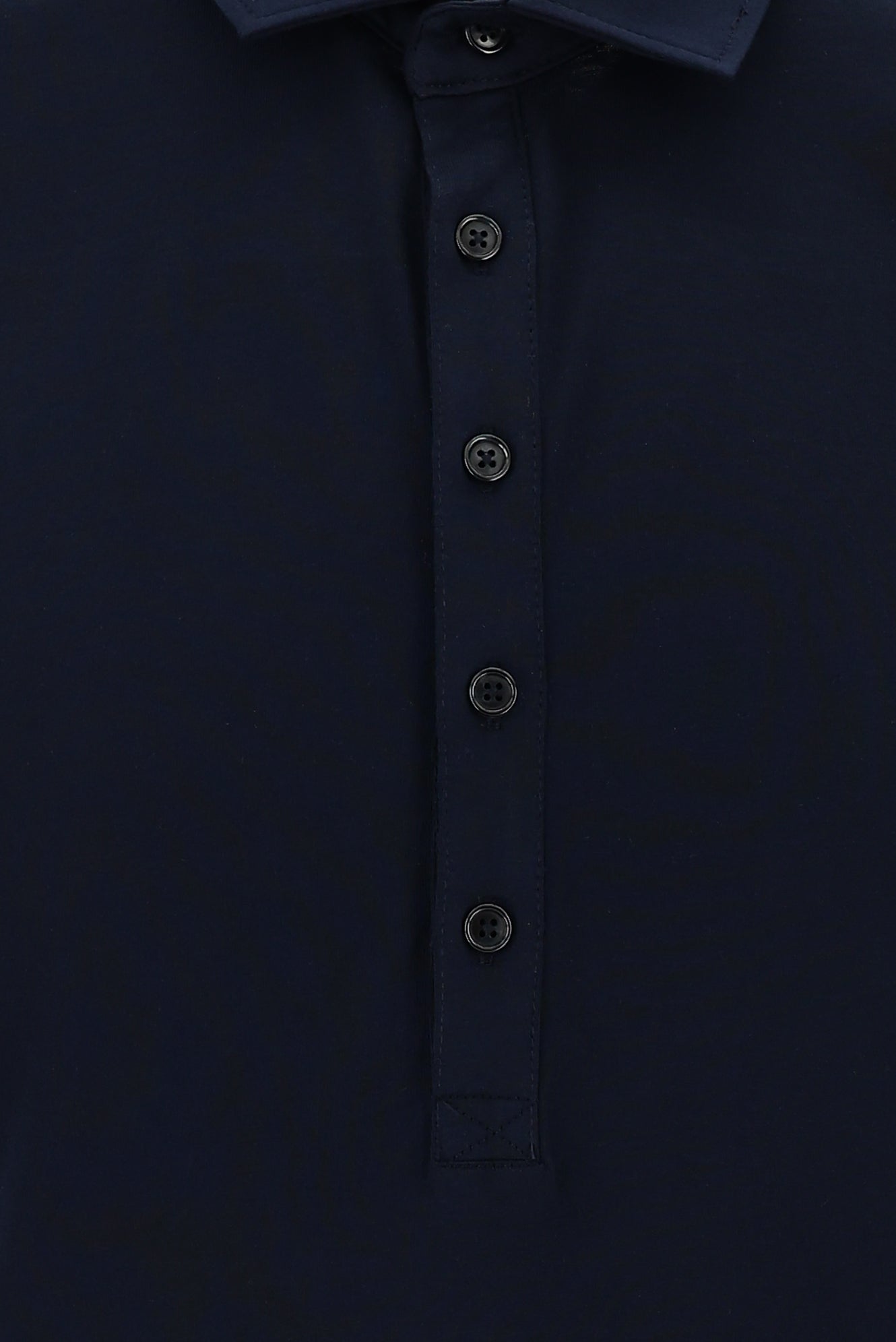 Siyah Lacivert Polo Yaka Slim Fit Dar Kesim Pamuk T-shirt