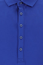 Koyu Mavi  Polo Yaka Slim Fit Dar Kesim Pamuk T-shirt