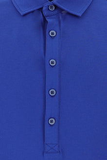 Koyu Mavi  Polo Yaka Slim Fit Dar Kesim Pamuk T-shirt