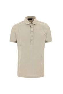 Orta Vizon Polo Yaka Slim Fit Dar Kesim Pamuk T-shirt-Abdullah Ki??l?