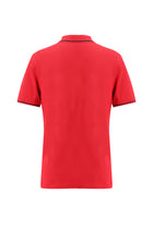Aç?k K?rm?z? Polo Yaka Slim Fit Dar Kesim Pamuklu T-shirt-Abdullah Ki??l?