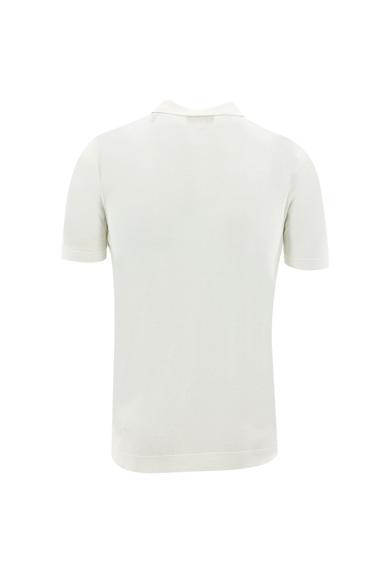 Ekru Polo Yaka Slim Fit Dar Kesim Düğmeli T-shirt