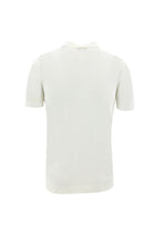 Ekru Polo Yaka Slim Fit Dar Kesim Düğmeli T-shirt