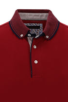 Koyu Kırmızı Polo Yaka Slim Fit Dar Kesim Pamuk T-shirt