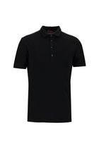 Siyah Polo Yaka Slim Fit Dar Kesim T-shirt