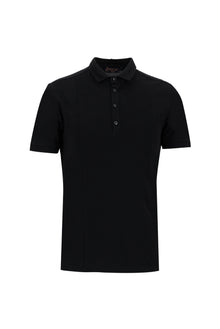 Siyah Polo Yaka Slim Fit Dar Kesim T-shirt