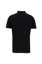 Siyah Polo Yaka Slim Fit Dar Kesim T-shirt