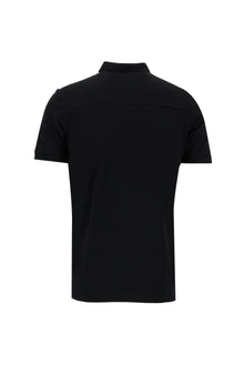 Siyah Polo Yaka Slim Fit Dar Kesim T-shirt