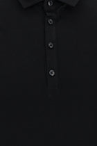 Siyah Polo Yaka Slim Fit Dar Kesim T-shirt