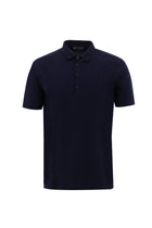 Siyah Lacivert Polo Yaka Slim Fit Dar Kesim T-shirt
