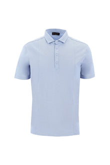 Koyu Mavi  Polo Yaka Slim Fit Dar Kesim T-shirt