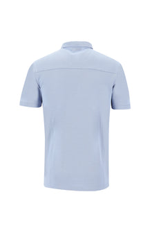Koyu Mavi  Polo Yaka Slim Fit Dar Kesim T-shirt
