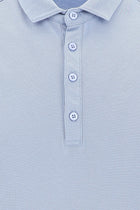 Koyu Mavi  Polo Yaka Slim Fit Dar Kesim T-shirt