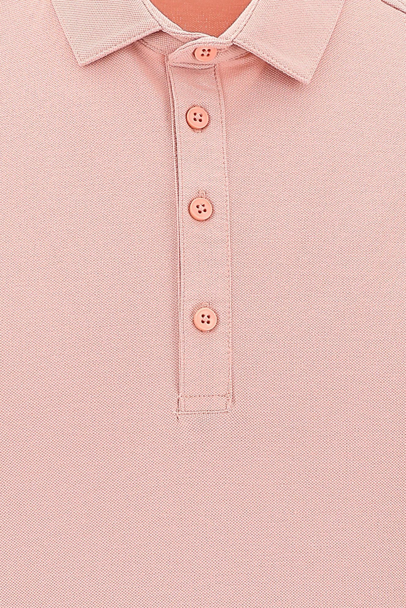 Gül Kurusu Polo Yaka Slim Fit Dar Kesim T-shirt