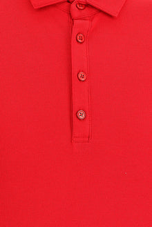 Bayrak Kırmızı Polo Yaka Slim Fit Dar Kesim T-shirt