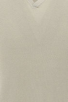 Açık Vizon Polo Yaka Slim Fit Dar Kesim Desenli T-shirt