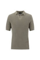 Orta Vizon Polo Yaka Slim Fit Dar Kesim Desenli T-shirt