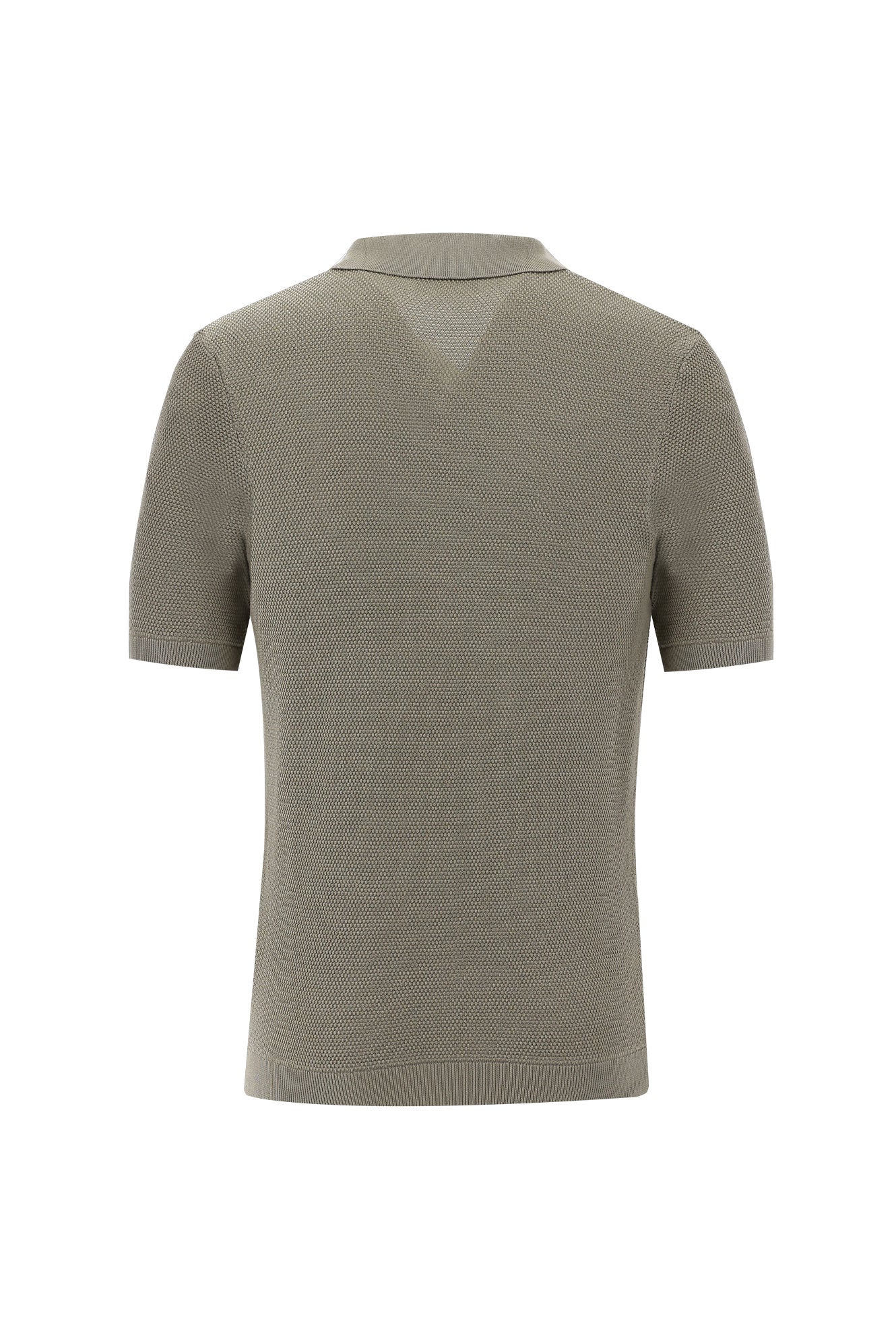 Orta Vizon Polo Yaka Slim Fit Dar Kesim Desenli T-shirt