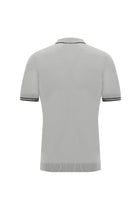 Orta Gri Polo Yaka Slim Fit Dar Kesim T-shirt