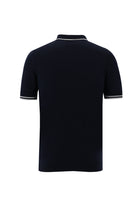 Orta Lacivert Polo Yaka Slim Fit Dar Kesim T-shirt