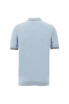 Uçuk Mavi Polo Yaka Slim Fit Dar Kesim T-shirt