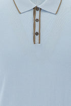 Uçuk Mavi Polo Yaka Slim Fit Dar Kesim T-shirt
