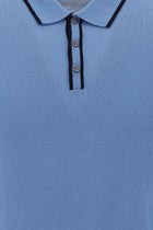 Havacı Mavi Polo Yaka Slim Fit Dar Kesim T-shirt