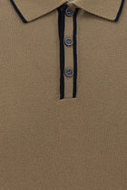 Taba Polo Yaka Slim Fit Dar Kesim T-shirt