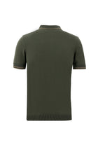 Orta Haki Polo Yaka Slim Fit Dar Kesim T-shirt