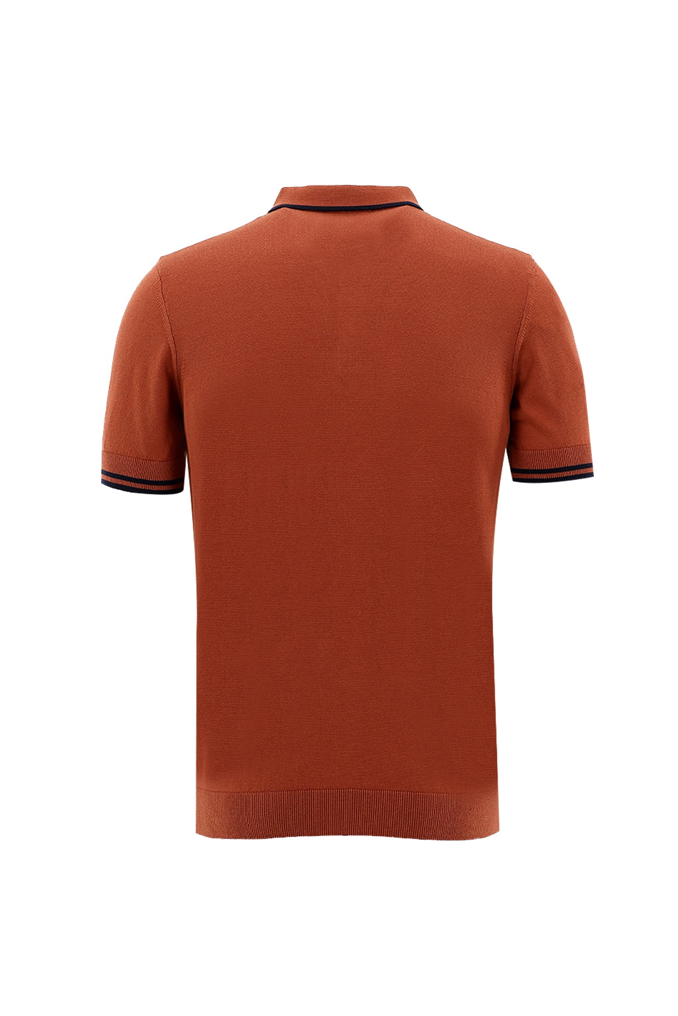 Kiremit Polo Yaka Slim Fit Dar Kesim T-shirt