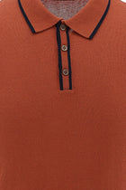 Kiremit Polo Yaka Slim Fit Dar Kesim T-shirt