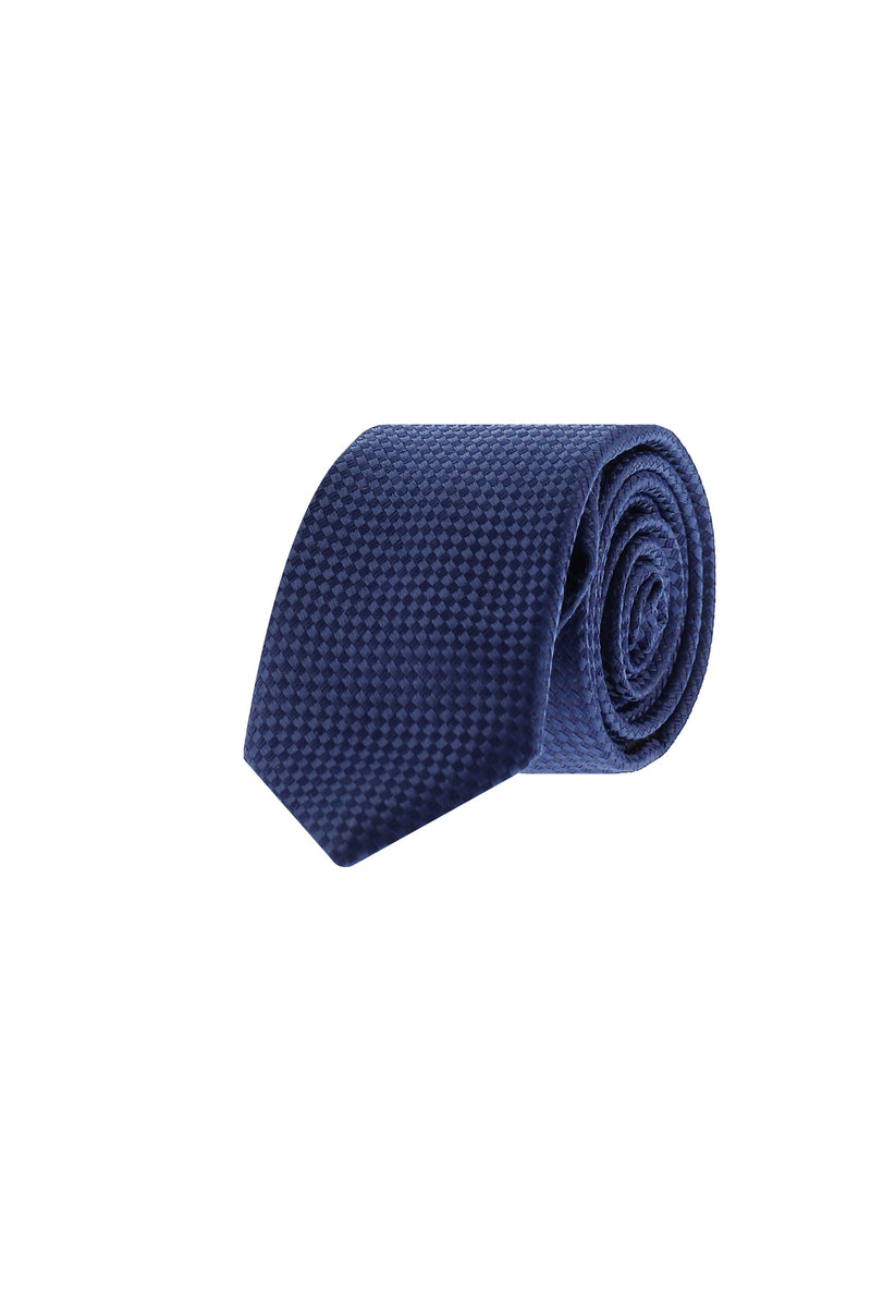 Orta Lacivert İpek Düz Mendil 30*30