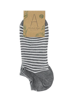 Orta Füme Melanj 2'li Spor Bambu Çorap Seti-Abdullah Ki??l?