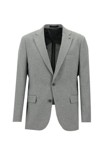 Orta Gri 7 Drop Slim Fit Dar Kesim Klasik Ceket-Abdullah Ki??l?