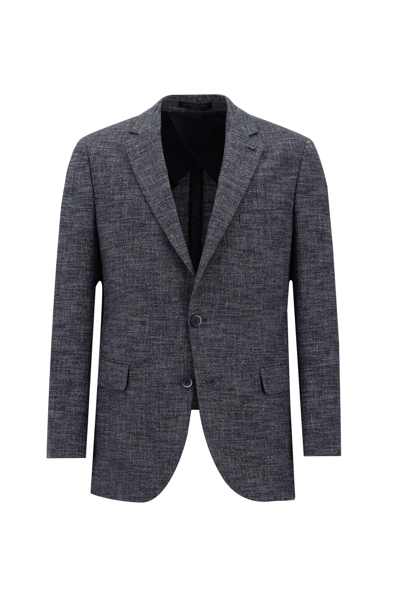 Orta Lacivert 6 Drop Regular Fit Standart Kesim Klasik Ceket-Abdullah Ki??l?