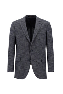 Orta Lacivert Regular Fit Klasik Ceket