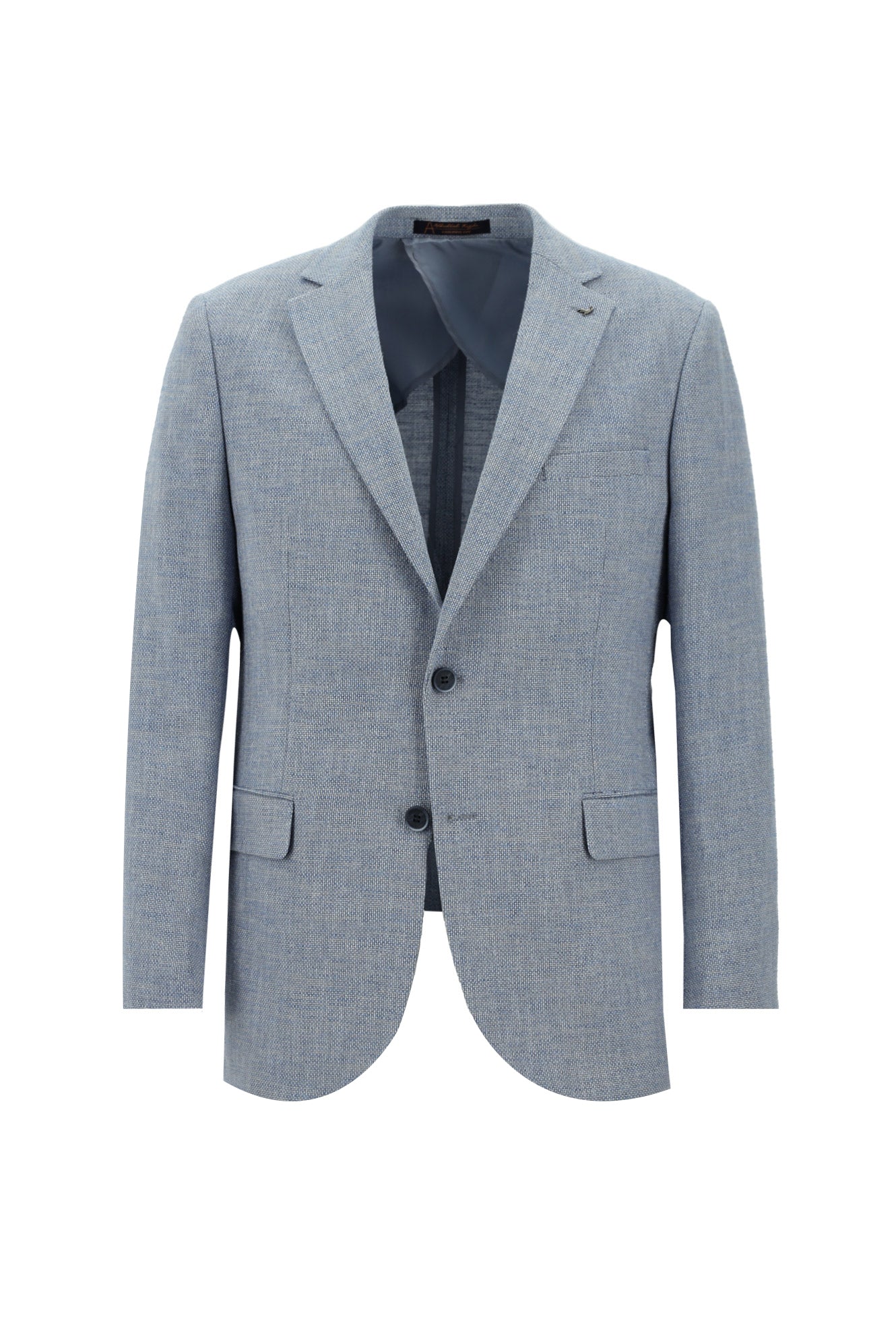 Aç?k Mavi 7 Drop Slim Fit Dar Kesim Klasik Ceket-Abdullah Ki??l?