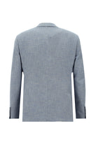 Açık Mavi Slim Fit Dar Kesim Klasik Ceket