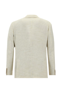 Ekru Regular Fit Klasik Ceket