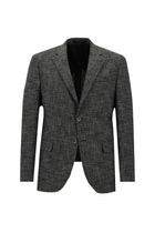 Koyu Antrasit Slim Fit Dar Kesim Klasik Ceket