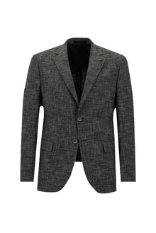 Koyu Antrasit Slim Fit Dar Kesim Klasik Ceket