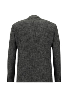 Koyu Antrasit Slim Fit Dar Kesim Klasik Ceket