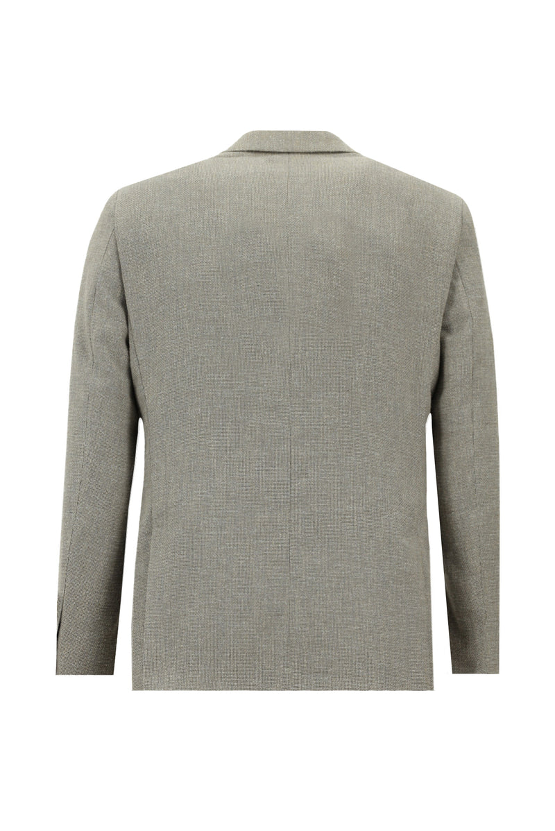 Açık Vizon Slim Fit Dar Kesim Klasik Ceket