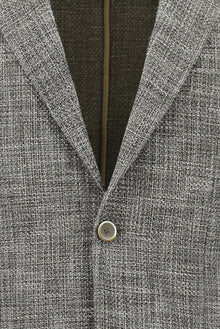 Koyu Vizon Relaxed Fit Rahat Kesim İtalyan Desenli Ceket