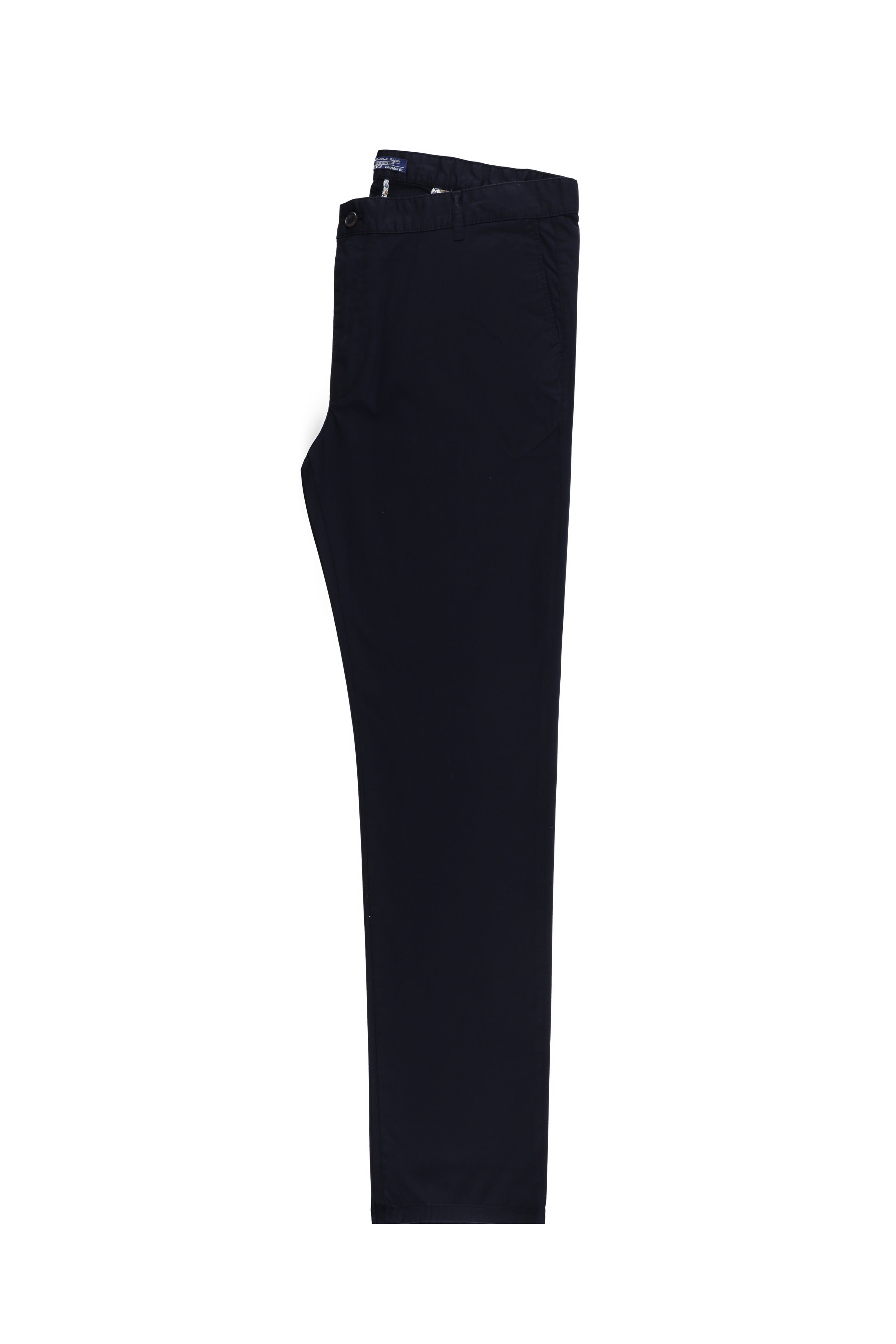 Koyu Lacivert Regular Fit Likralı Kanvas / Chino Pantolon